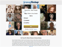 Tablet Screenshot of grannyhookup.com